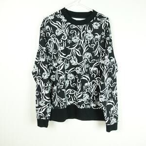 Nordstrom Cristina Martinez‎ Sweatshirt Unisex SZ M Floral Contemporary Artsy